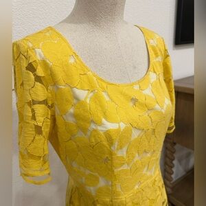 ANTONIO MELANI Lace Keyhole Dress with Layered Skirt Size 6